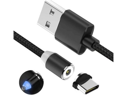 Kabel magnetyczny 3w1 2.4a usb micro lightning typ-c do iphone przewód na Arena.pl