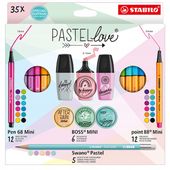 cienkopis stabilo 35kol pastellove set 0372