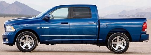 DODGE RAM - Listwy CHROM na drzwi boczne dekoracyjne chromowane na Arena.pl