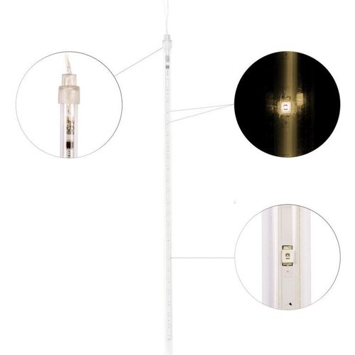 Świąteczne LED oświetlenie - padający śnieg, 480 LED, ciepły na Arena.pl