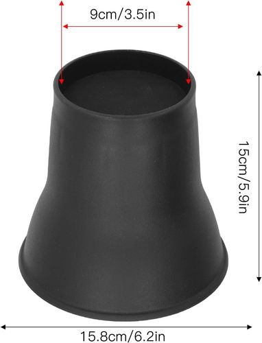 Podnośniki do mebli plplaaoo 6 cali do podnoszenia łóżka sofy 4 szt. czarne na Arena.pl