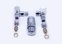 Zawór termostatyczny kątowy osiowy DIAMOND chrom