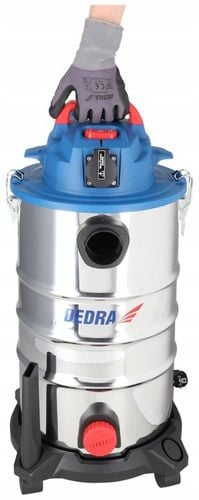 Odkurzacz DEDRA Bezworkowy Sucho Mokro 1400W 30L stal Gniazdo el. na Arena.pl