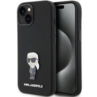 Karl Lagerfeld KLHCP15SSMHKNPK iPhone 15 6.1" czarny/black Silicone Ikonik