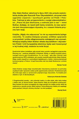 Nigdy nie odpuszczę. Adam Bodnar w rozmowie z Bartoszem Bartosikiem na Arena.pl