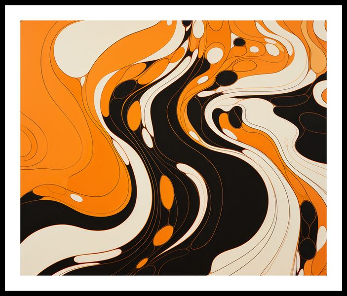 Plakat 60x50cm Tańczący Atrament zdjęcie 3