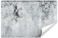 Fototapeta Do Sypialni Delikatne LIŚCIE Beton Mur Abstrakcja 135cm x 90cm