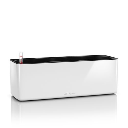Donica LECHUZA CUBE GLOSSY TRIPLE BIAŁY na Arena.pl