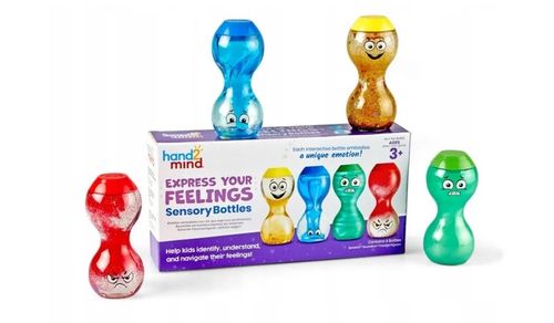 Hand2Mind - Sensoryczne buteleczki - Wyraź swoje emocje 94488 na Arena.pl