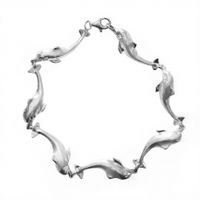 SREBRNA BRANSOLETKA DELFINY DELFINKI SREBRO PRÓBY 925