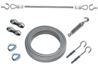 Z2 Linka stalowa ŻYŁKA do zasłon ogrodowych 5m