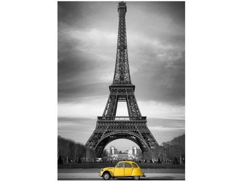 50X70CM ŻÓŁTE AUTKO OBRAZ PION ŚCIAN na Arena.pl