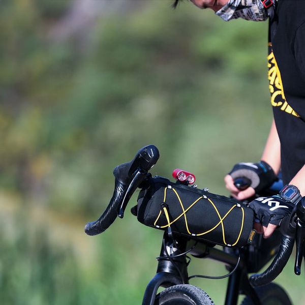 Torba na kierownicę rowerową 2.4L Szary zdjęcie 7