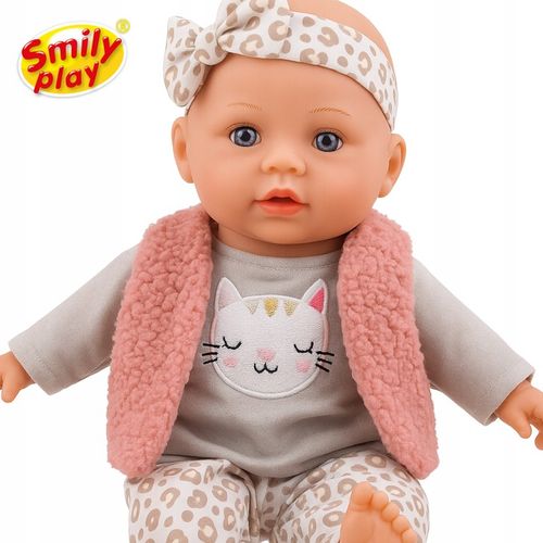 Lalka bobas duża 32 cm interaktywna śpiewa mówi 2 języki PL EN SMILY PLAY na Arena.pl