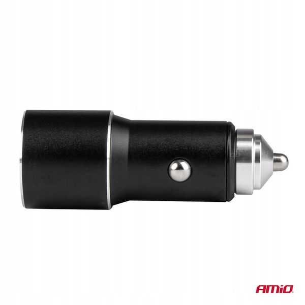 Ładowarka samochodowa 38W USB USB-C TYP-C AMiO zdjęcie 6