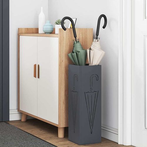 Stojak na parasol Antracyt 15.5 x 15.5 x 49 cm Stal na Arena.pl