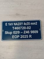 Tabliczka na kable OZNACZNIKI KABLOWE oznacznik przewodów 8x3 cm