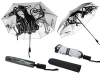 Parasol automatyczny, składany - Koci świat (dek pod spodem) (CARMANI)