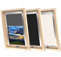 Roleta Dachowa Zaciemniająca do okien FAKRO 66x118