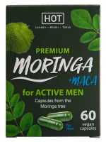 hot bio moringa man caps 60 kapsułek - suplement dla mężczyzn, wegański