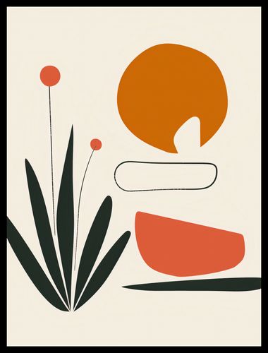 Plakat 75x100cm Abstrakcyjny Zen na Arena.pl