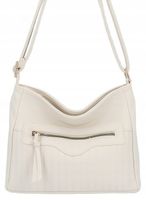 Herisson - torebka worek zamek przeszycia jasny beżowy 1052L2089