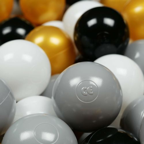 Kulki do zabawy ø7cm 300szt białe, szare, czarne, złote na Arena.pl