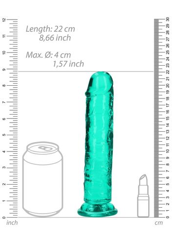 Straight Realistic Dildo With Suction Cup - 8'' / 20 na Arena.pl