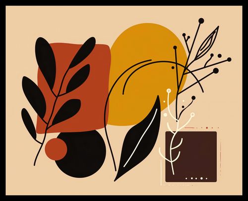 Plakat 50x40cm Ciepłe Kontury na Arena.pl