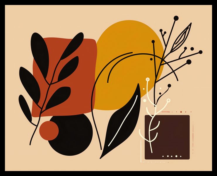 Plakat 50x40cm Ciepłe Kontury zdjęcie 2