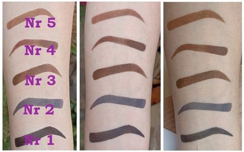 STEMPEL DO BRWI POMADA SZABLONY jasny BRĄZ X5 na Arena.pl