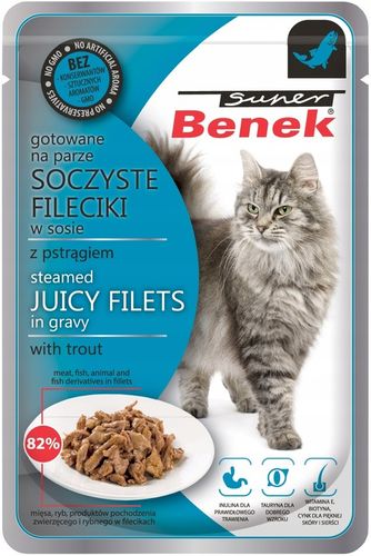 Benek Fileciki Saszetki dla kota 28x Mix Smaków Mokra Karma dla kota na Arena.pl