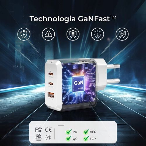 SZYBKA ŁADOWARKA USB C UNIWERSALNA 3x USB 67W 65W TYP C + KABEL USB C 100W na Arena.pl