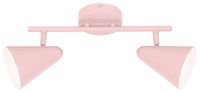 Amor listwa 2x40W E14 jasny róż