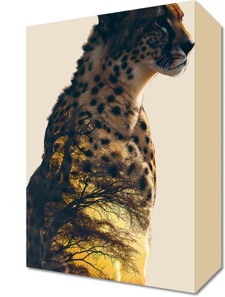 Obraz 20x30cm Gepard Duch Sawanny zdjęcie 1