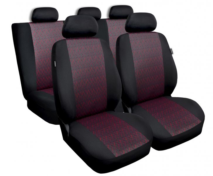 Pokrowce na fotele samochodowe PROFI Czerwone do RENAULT FLUENCE zdjęcie 1