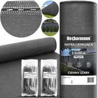 Siatka Heckermann powlekana PCV zielona 1,5 m x 10 m 140 g/m²