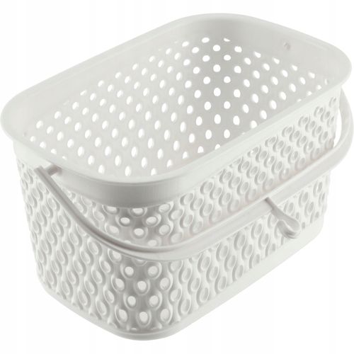 KADAX Koszyk Wiszący Na Klamerki Pojemnik Na Spinacze Biały na Arena.pl