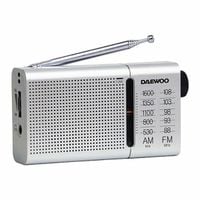 Radio Tranzystorowe Daewoo Czarny AM/FM