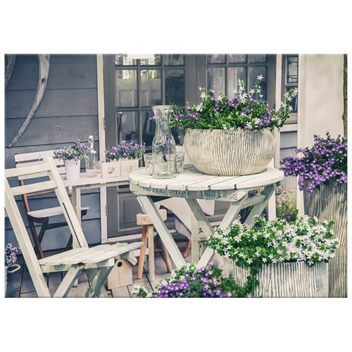 Obraz Płótno 70X50 Relaks Wśród Kwiatów na Arena.pl