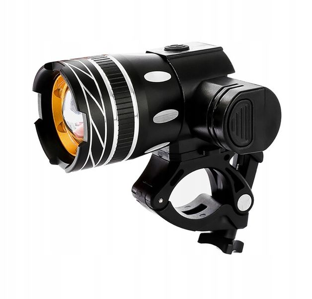 MOCNA LAMPKA ROWEROWA LED XML-T6 CREE USB ZOOM zdjęcie 11