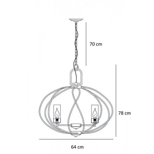 Lampa wisząca Berella Light Eurela 6 BL0209 na Arena.pl