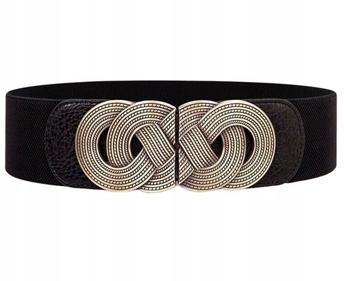 Pasek Retro Szeroki Damski Do Sukienki Elastyczny na Arena.pl