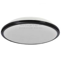 Plafon LAMPA sufitowa TERMA ML6404 Milagro metalowa OPRAWA okrągła LED 28W 4000K do łazienki IP44 czarna