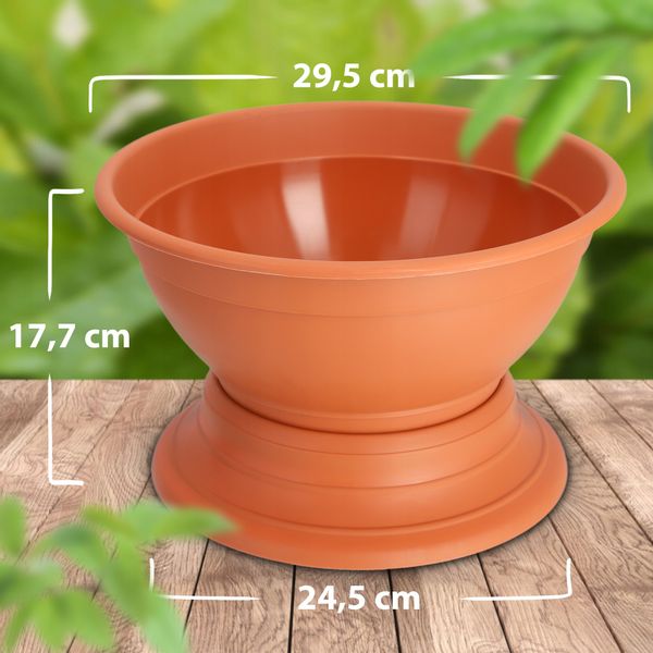 DONICZKA MISA MISKA DO CHRYZANTEM 30 CM TERRA zdjęcie 4