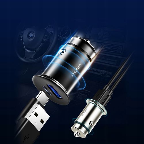 Ładowarka Samochodowa USB-C PD ROCK Quick Charge 4 na Arena.pl