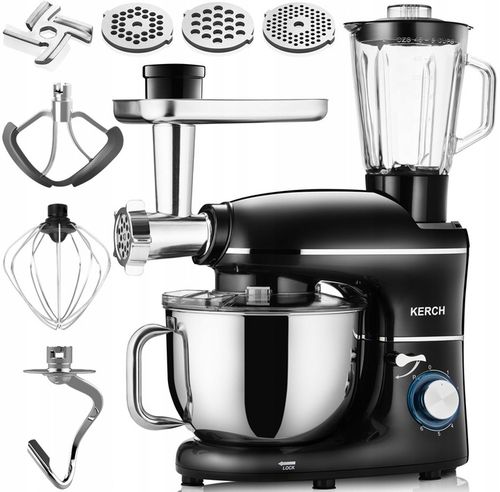 ROBOT KUCHENNY PLANETARNY MIKSER Z MISĄ KERCH ROTARY 4000W BLACK 6,2L na Arena.pl