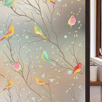 FOLIA NA SZYBĘ OKNO OKIENNA CHRONIĄCA PRYWATNOŚĆ OZDOBNA WITRAŻOWA 45*200cm