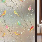 FOLIA NA SZYBĘ OKNO OKIENNA CHRONIĄCA PRYWATNOŚĆ OZDOBNA WITRAŻOWA 45*200cm