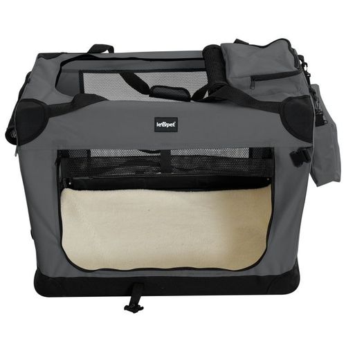 Leopet Skrzynia transportowa dla psów XXXL, antracytowa na Arena.pl